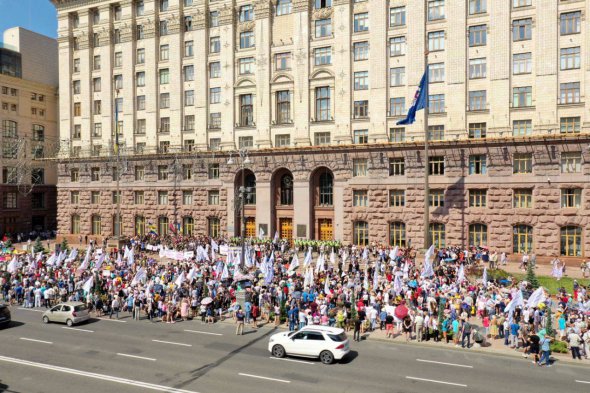 Представителей бизнеса протестовали против новых правил для МАФов от Кличко и Белоцерковца