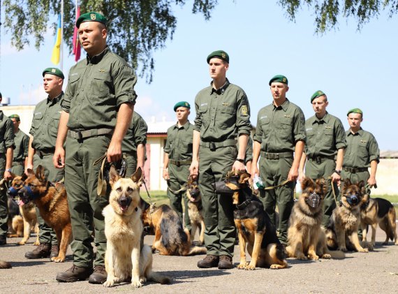 Пограничники с собаками примут участие в параде ко Дню Независимости