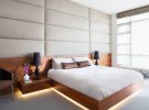 Плавающие кровати в дизайне спальни