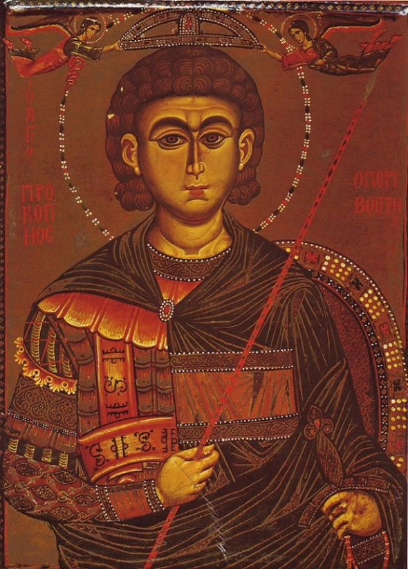 Великомученик Прокопій. Ікона XIII століття, монастир Святої Катерини на Синаї
