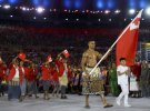 Звабливий прапороносець у такому ж вигляді відкривав Олімпіаду в Ріо-де-Жанейро у 2016 році.