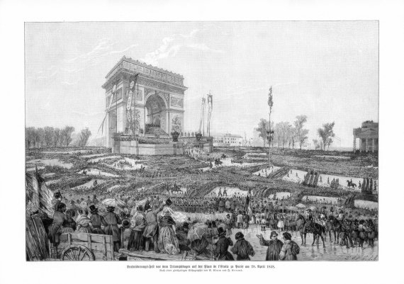 Парад под Триумфальной аркой, 1848 год