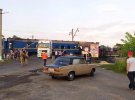 На Полтавщине столкнулись грузовик с комбайном и поезд с военной техникой