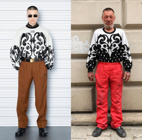 Безхатько став відомим завдяки серії Slavik's fashion, яку відзняв Дячишин ще в 2011-2013 роках