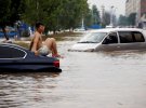 Последствия наводнения в Китае 