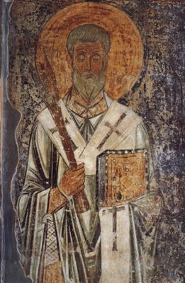 Священномученик Фока Синопийский. Фреска Софии Киевской.