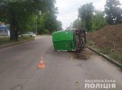 В Харькове во время движения перевернулся микроавтобус: водителю стало плохо за рулем и он скончался до приезда "скорой"