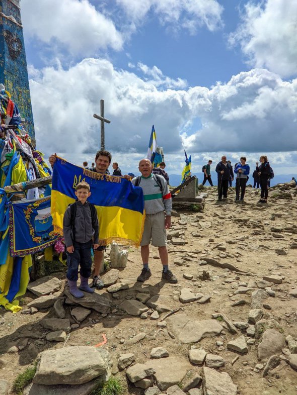 Три покоління Кендзьорів на Говерлі.