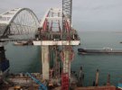 Строительство Керченского моста, декабрь 2017 года. Фото: Крым.Реалии