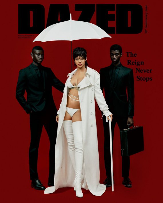 Рианна украсила обложку журнала Dazed.