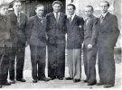 Собратья-дивизионники после войны. Григорий Шух третий справа