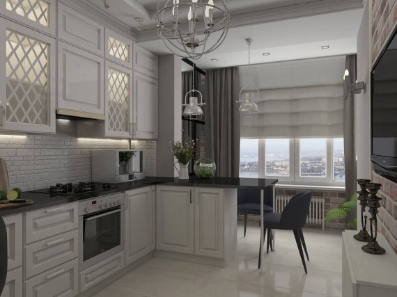 Дизайн кухні 2021: як з'єднати лоджию з іншими кімнатами