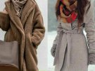 Если куртка или пальто со сложным воротником – объемным, воротником-стойкой или другим – надеваем шарф под верхнюю одежду