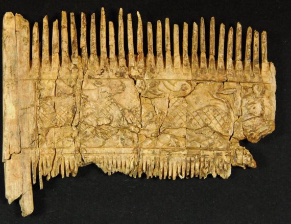 Археологи в Баварії розкопали в могилі VI ст. гребінець зі слонової кістки