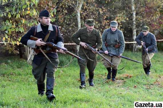 Реконструкция состоялась по случаю Дня защитника Украины и 79-й годовщины создания УПА