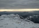 На высокогорье Карпат выпал снег. Фото: facebook.com/chornogora.rescue112