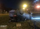 У Харкові п'яний поліцейський із Сумщини за кермом Mitsubishi Outlander влаштував аварію