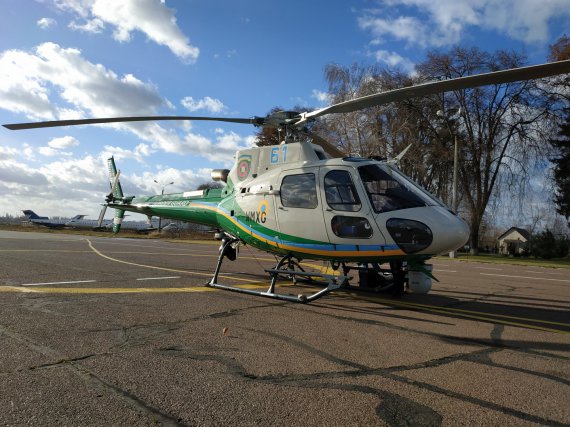 Государственная пограничная служба Украины получила два новых вертолета Н125 от французской компании Airbus Helicopter