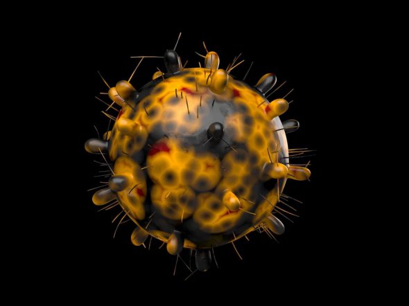 Компьютерное изображение варианта коронавируса Omicron, или B.1.1.529