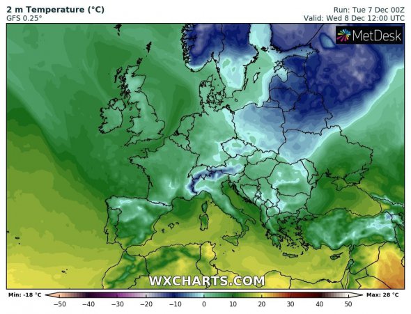 У середу найхолоднішою буде західна частина України