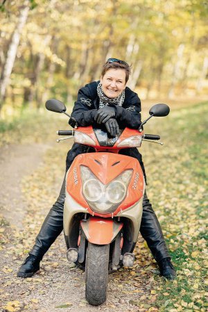 Ірина Складан з дитинства мріяла мати скутер. ­Перший купила в 40 років