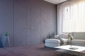 Міжкімнатні приховані двері встановлюють у тісних квартирах. Такі конструкції додають простору. Проте буде складно прибрати нерівності стін