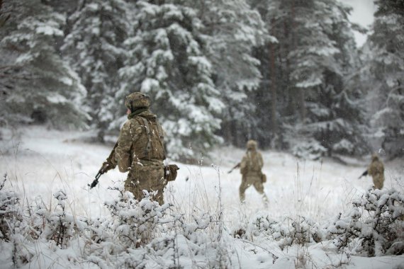 Украинские военные во время многонациональных учений Combined Resolve 16 учились блокировать происки в город