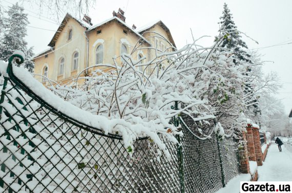 Во Львове несколько дней продолжается снегопад