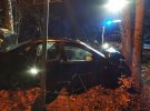 Водій автомобіля Ford перевищив швидкість і з’їхав з дороги