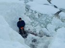 Висота снігу досягла трьох метрів