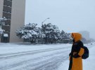 В Канаде местами  выпало более полуметра снега. Местным приходится самостоятельно откапывать свои машины