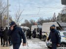 Сегодня возле Печерского райсуда Киева полицейских в несколько раз больше, чем было в понедельник