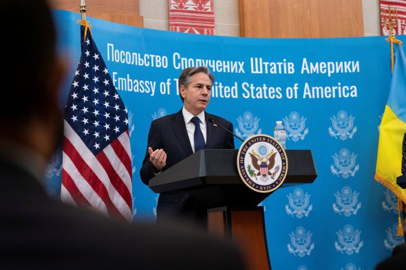Госсекретарь США Энтони Блинкен с визитом в Киеве 