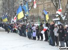 Во Львове ко Дню Соборности Украины образовали живую цепь