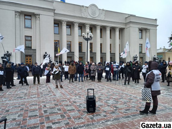 ФОПы снова вышли на протест под Верховную Раду