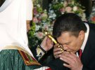 На президентство Януковича благословил патриарх Российской православной церкви Кирилл Гундяев