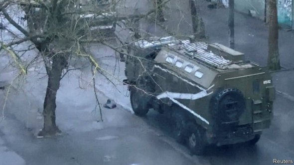 Российская военная техника на улицах Херсона 