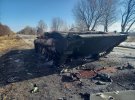 На Сумщині спалили  російську колону, яка йшла на Київ