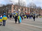 В Херсоне устроили акцию протеста против россиян