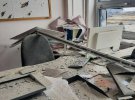 Последствия атаки российских захватчиков на административный корпус Запорожской АЭС