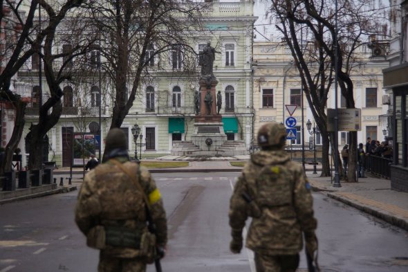 Українські солдати патрулюють Одесу 