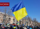 Херсонці вийшли показати світові, у складі якої країни вони хочуть жити. Фото: Суспільне