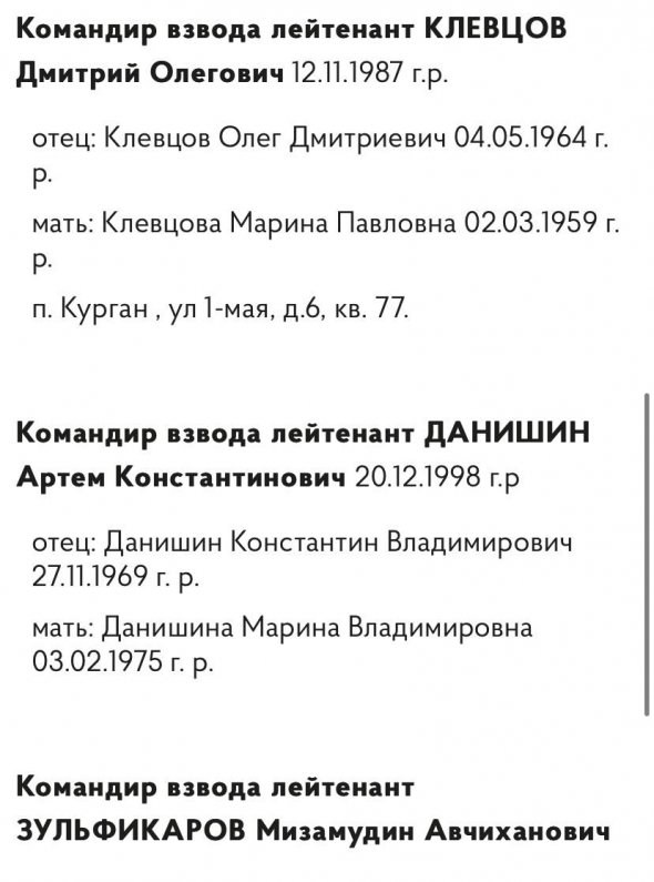 Українська розвідка оприлюднила список російських злочинців