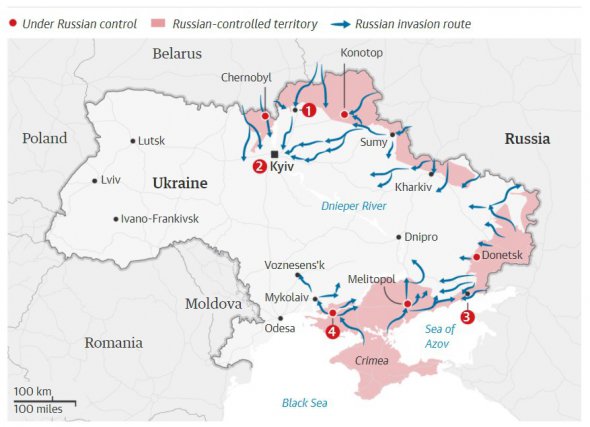 Окуповані росіянами українські території