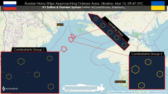 До Одеси прямують 14 ворожих кораблів 