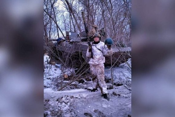 Украинские нацгвардейцы захватили новую трофейную технику в Луганской области