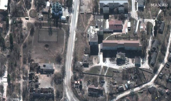 Ізюм на супутникових знімках