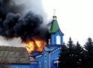 7 марта из-за боевых действий уничтожен 160-летний деревянный храм в честь Пресвятой Богородицы в селе Вязовка Житомирской области.