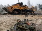 В Новой Басане на Черниговщине украинский танк воевал с колонной бронетехники вражеской армии