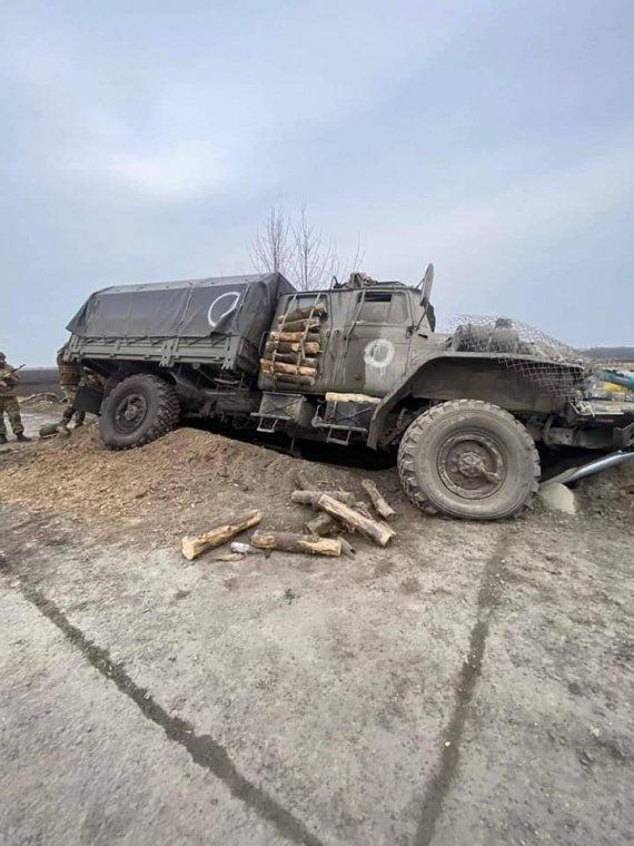 Знищена техніка окупанта